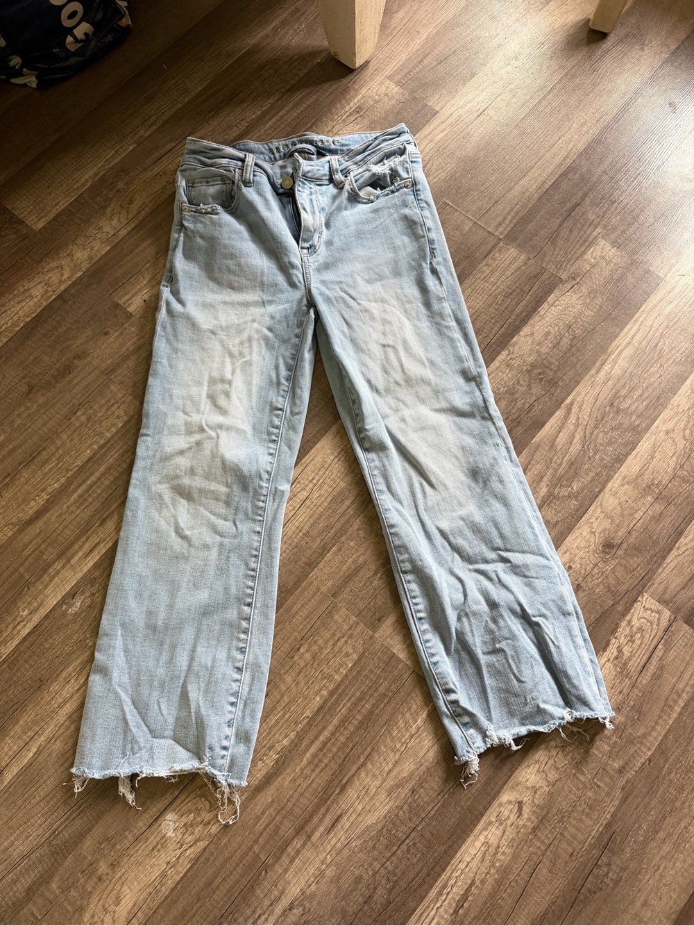 American Eagle Outfitters Light Blue Wide Leg Jeans